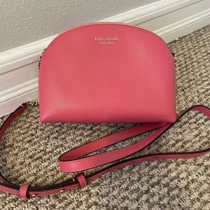Kate Spade Pink/Coral Spencer Double Zip Dome Crossbody